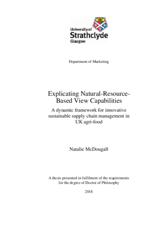 natural resource based view