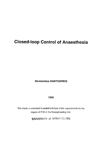 md anaesthesia thesis topics