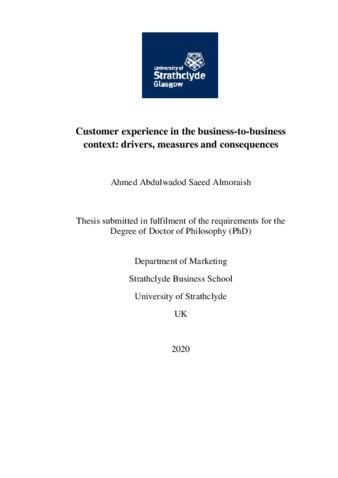 master thesis customer experience