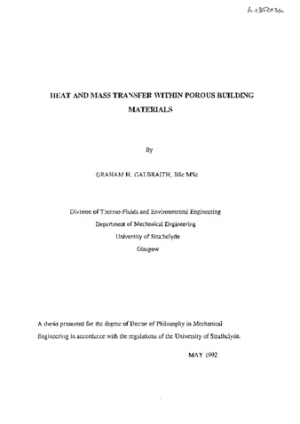 phd thesis heat and mass transfer