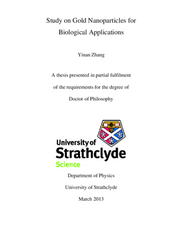 gold nanoparticles phd thesis