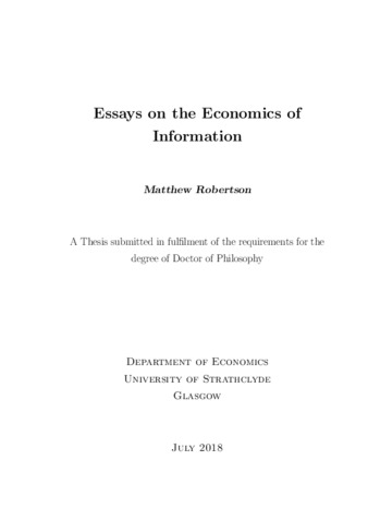 economics analysis thesis