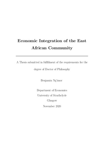 economic integration thesis