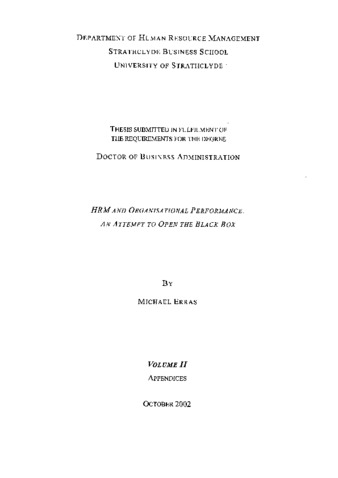 thesis hrm pdf