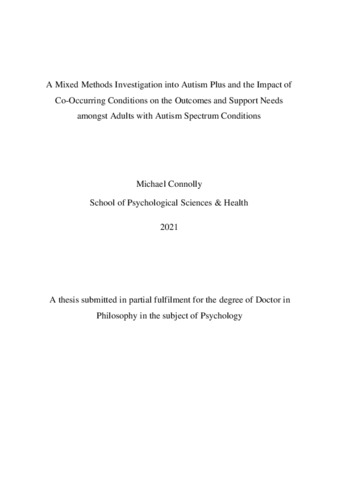 autism related dissertation