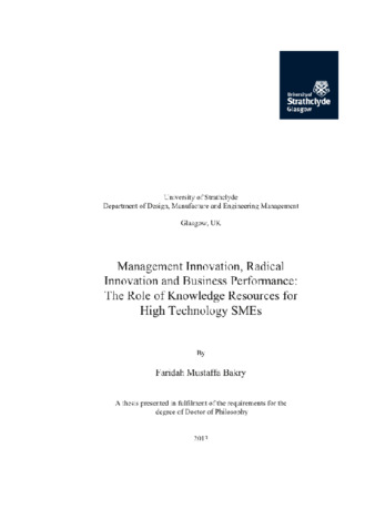 thesis innovation management